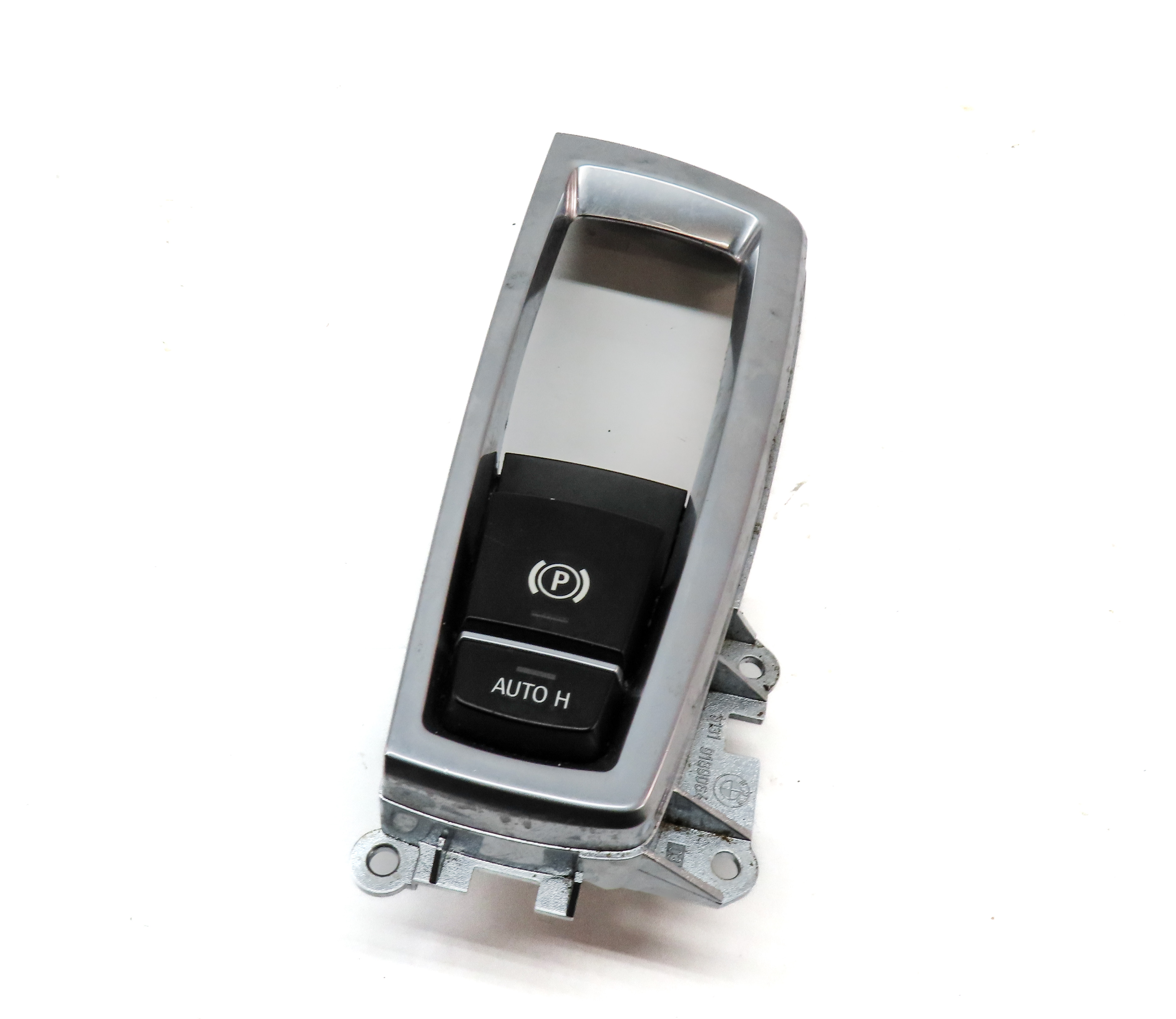2014 BMW X3 (F25) SHIFTER TRIM BEZEL w/ PARKING BRAKE SWITCH BUTTON — exact item pictured